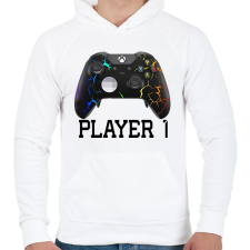 PRINTFASHION Xbox Player1 páros póló - Férfi kapucnis pulóver - Fehér férfi pulóver, kardigán