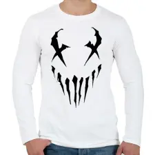 PRINTFASHION Xeyes - Férfi hosszú ujjú póló - Fehér férfi póló