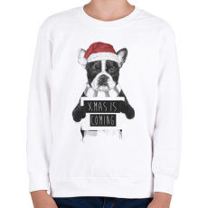 PRINTFASHION Xmas is coming - Gyerek pulóver - Fehér