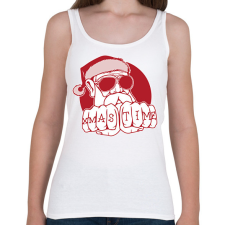 PRINTFASHION Xmas Time - Női atléta - Fehér női trikó