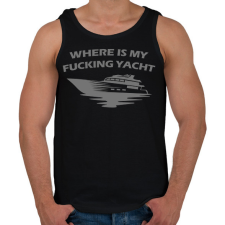 PRINTFASHION Yacht - Férfi atléta - Fekete atléta, trikó