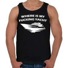 PRINTFASHION Yacht - Férfi atléta - Fekete atléta, trikó