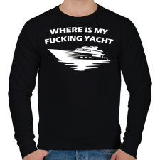 PRINTFASHION Yacht - Férfi pulóver - Fekete férfi pulóver, kardigán
