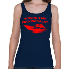 PRINTFASHION Yacht - Női atléta - Sötétkék női trikó