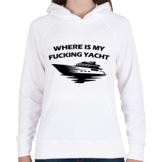 PRINTFASHION Yacht - Női kapucnis pulóver - Fehér