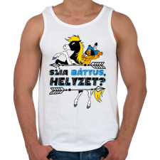 PRINTFASHION Yakari - Szia Bátyus, helyzet? - Férfi atléta - Fehér atléta, trikó
