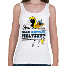 PRINTFASHION Yakari - Szia Bátyus, helyzet? - Női atléta - Fehér női trikó