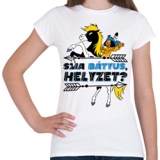 PRINTFASHION Yakari - Szia Bátyus, helyzet? - Női póló - Fehér