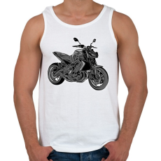 PRINTFASHION Yamaha mt2 - Férfi atléta - Fehér