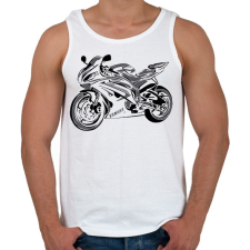 PRINTFASHION yamaha r62 - Férfi atléta - Fehér atléta, trikó