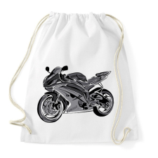 PRINTFASHION yamaha r6 - Sportzsák, Tornazsák - Fehér tornazsák