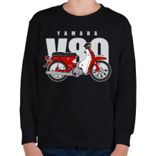 PRINTFASHION Yamaha V80 - Gyerek pulóver - Fekete gyerek pulóver, kardigán