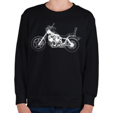 PRINTFASHION Yamaha Virago - Gyerek pulóver - Fekete