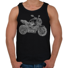PRINTFASHION Yamaha XJ6 - Férfi atléta - Fekete atléta, trikó