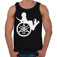 PRINTFASHION Yamahaa girl - Férfi atléta - Fekete