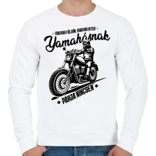 PRINTFASHION Yamahásnak párja nincsen - Férfi pulóver - Fehér férfi pulóver, kardigán