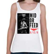 PRINTFASHION Yasuo - MID OR FEED - Női atléta - Fehér