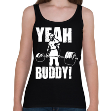 PRINTFASHION Yeah buddy! - Női atléta - Fekete női trikó