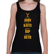 PRINTFASHION Yellowstone - Do like - Női atléta - Fekete