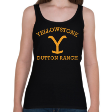 PRINTFASHION Yellowstone Dutton - Női atléta - Fekete női trikó