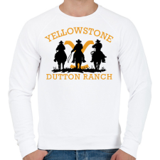 PRINTFASHION Yellowstone Dutton Ranch - Férfi pulóver - Fehér férfi pulóver, kardigán