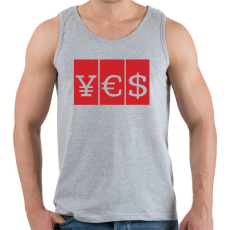 PRINTFASHION YES - Férfi atléta - Sport szürke