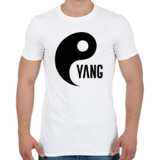 PRINTFASHION Yin Yang - Yang - Férfi póló - Fehér férfi póló