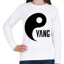 PRINTFASHION Yin Yang - Yang - Női pulóver - Fehér női pulóver, kardigán