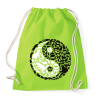 PRINTFASHION YinYang macskák - Sportzsák, Tornazsák - Limezöld