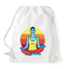 PRINTFASHION Yoga Girl - jógás lány - Sportzsák, Tornazsák - Fehér