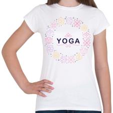 PRINTFASHION Yoga - Női póló - Fehér női póló