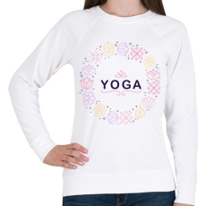 PRINTFASHION Yoga - Női pulóver - Fehér