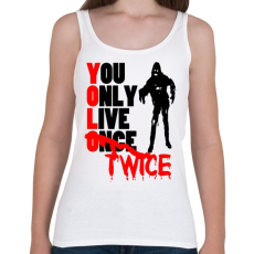 PRINTFASHION YOLO - Női atléta - Fehér