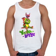 PRINTFASHION Yooka Laylee - Férfi atléta - Fehér atléta, trikó