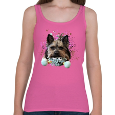 PRINTFASHION yorkie2 - Női atléta - Rózsaszín női trikó