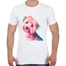 PRINTFASHION Yorkie - Férfi póló - Fehér