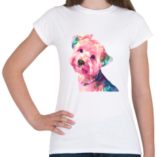 PRINTFASHION Yorkie - Női póló - Fehér