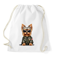 PRINTFASHION yorkie - Sportzsák, Tornazsák - Fehér tornazsák