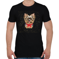 PRINTFASHION Yorkis póló  - Férfi póló - Fekete