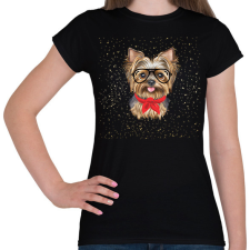 PRINTFASHION Yorkis póló - Női póló - Fekete női póló