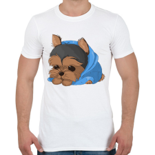 PRINTFASHION Yorkshire terrier - Férfi póló - Fehér férfi póló