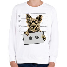 PRINTFASHION Yorkshire Terrier - Gyerek pulóver - Fehér gyerek pulóver, kardigán