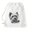 PRINTFASHION Yorkshire terrier kutya  - Sportzsák, Tornazsák - Fehér