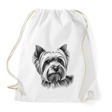 PRINTFASHION Yorkshire terrier kutya  - Sportzsák, Tornazsák - Fehér tornazsák