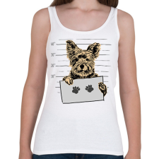PRINTFASHION Yorkshire Terrier - Női atléta - Fehér női trikó
