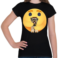 PRINTFASHION Yorkshire terrier - Női póló - Fekete női póló