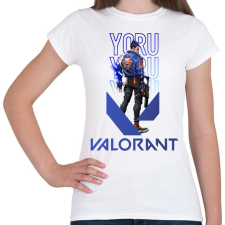 PRINTFASHION Yoru valorant - Női póló - Fehér női póló