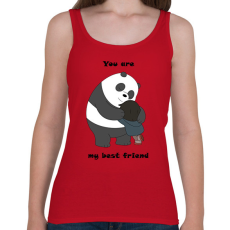 PRINTFASHION You are my best friend - Női atléta - Cseresznyepiros