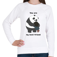 PRINTFASHION You are my best friend - Női pulóver - Fehér