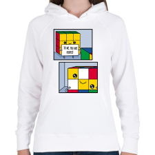 PRINTFASHION You are perfect - Női kapucnis pulóver - Fehér női pulóver, kardigán